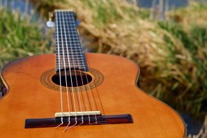 summer activities - playing the guitar