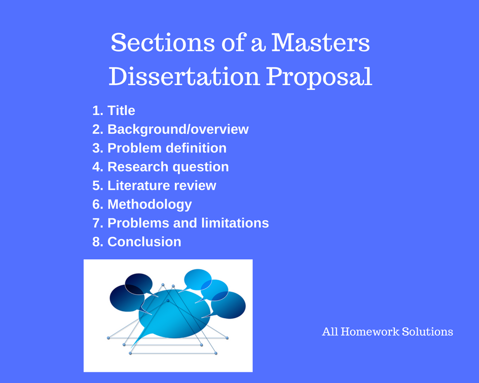 write masters dissertation proposal